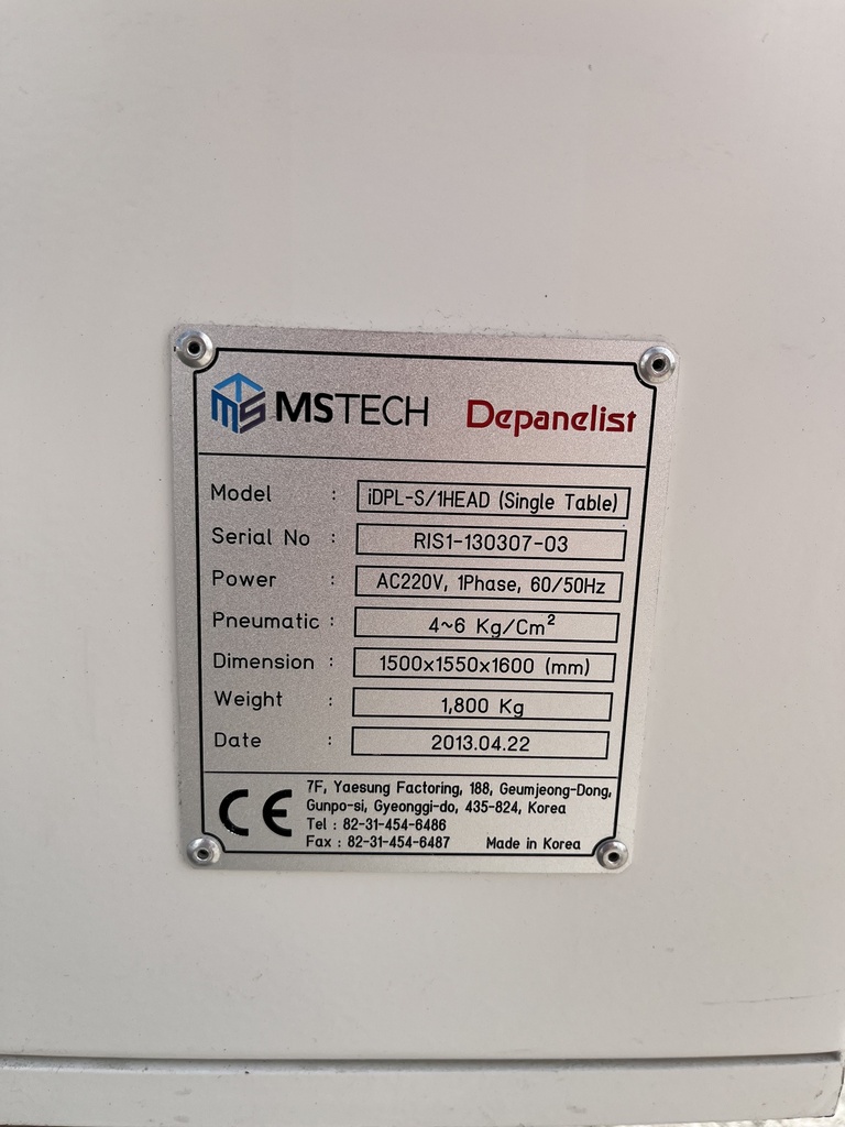 PCB Depaneling Router in-line model: iDPL-S / 1 head (Single table) SMT RIS1-130307-03