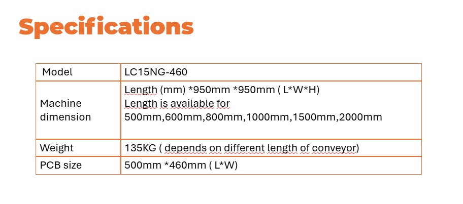 Conveyor LC15NG-460 SMT