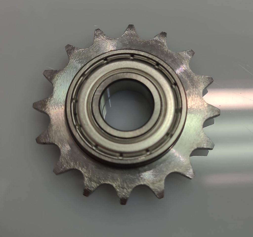 Chain sprocket Z16,T8 incl. ball-bearing incl. ball bearing 6001
